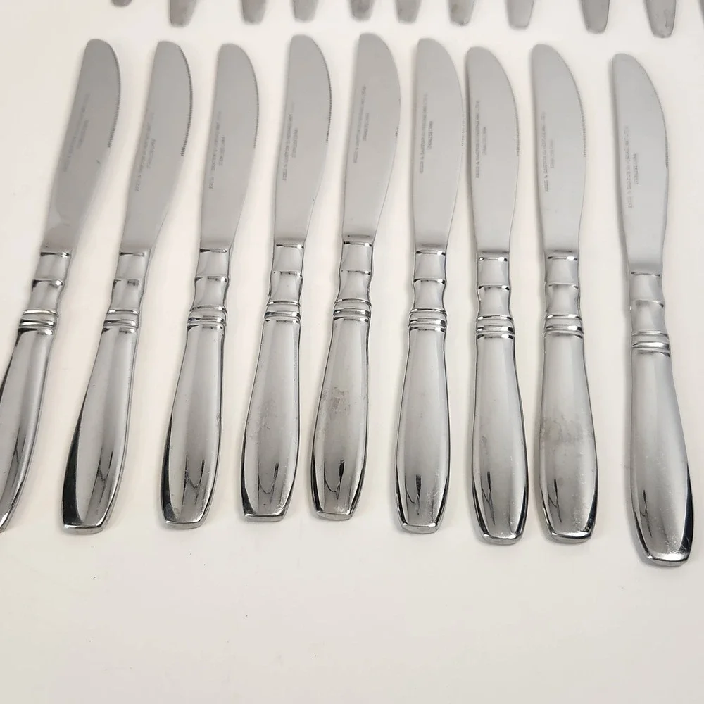 20 Pc Lot Reed & Barton BROMPTON Stainless Silverware Heritage Mint 11Fk 9Kn